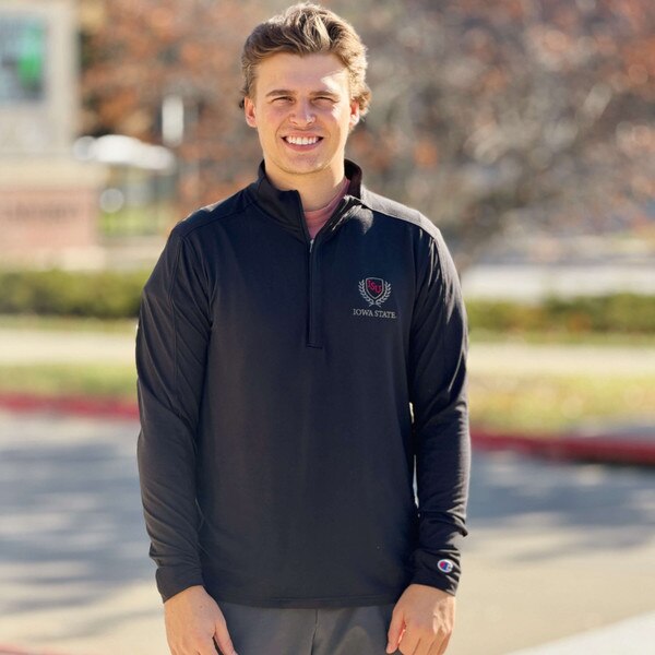 Champion® ISU Laurel Black 1/4-Zip